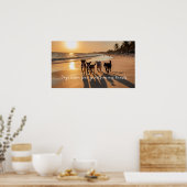 Poster Compagnons loyaux : OEuvre murale de chien (Cuisine)