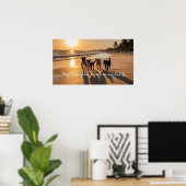 Poster Compagnons loyaux : OEuvre murale de chien (Bureau à domicile)