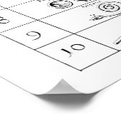 POSTER COMPARAISON D’OBJETS ET DE NUMÉROS DE ROBERT FLUDD (Coin)