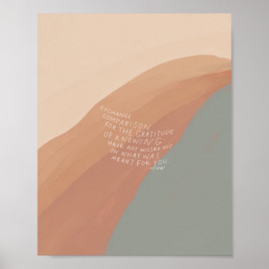 Poster "Comparaison d'échange pour la gratitude de savoir (Devant)