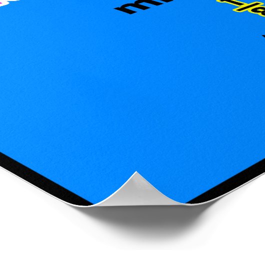 Poster Comparaison des fractions {Poster mathématique} (Coin)