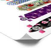 Poster Comparaison des tailles de skateboard (Coin)