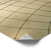 Poster Compas antique sur la carte (Coin)