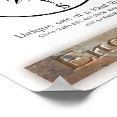 Poster Compas Bluestone (Coin)