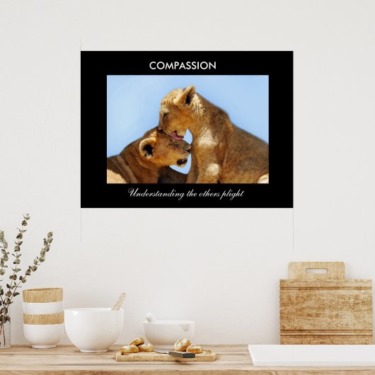 Poster Compassion avec les petits orphelins (Cuisine)