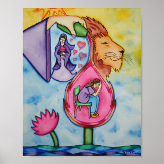 POSTER COMPASSION, COURAGE ET FORCE