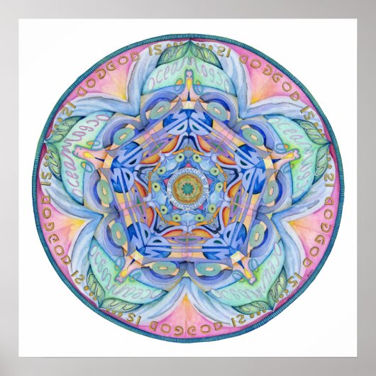 Poster Compassion Mandala (Devant)