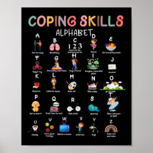 Poster Compétences d'adaptation Alphabet Sensibilisation