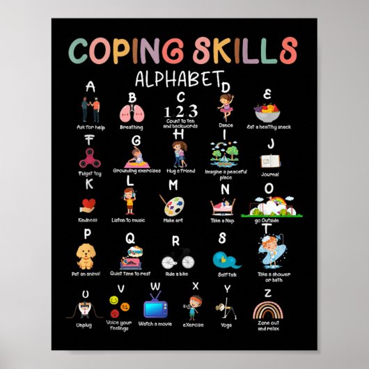 Poster Compétences d'adaptation Alphabet Sensibilisation (Devant)