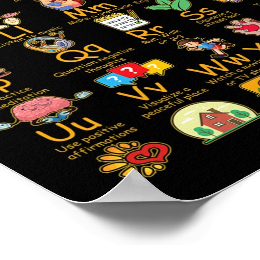 Poster Compétences d'adaptation Alphabet Sensibilisation  (Coin)