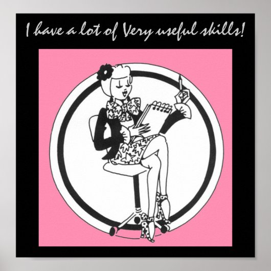 Poster Compétences de bureau (Devant)