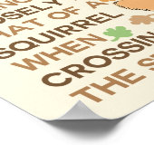 Poster Compétences décisionnelles Écureuil amusant (Coin)