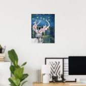Poster Compilation de Van Gogh Starry Night et Flower Sta (Bureau à domicile)