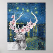 Poster Compilation de Van Gogh Starry Night et Flower Sta (Devant)