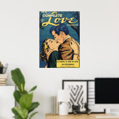 Poster Complete Love Retro Vintage Comic Book Cover (Bureau à domicile)