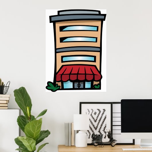 Poster Complexe de construction (Bureau à domicile)