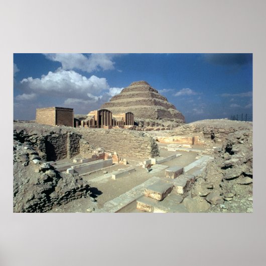 Poster Complexe de Djoser incluant la pyramide Step (Devant)