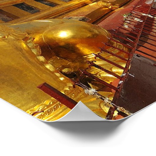 Poster complexe de pagode Shwezigon à Bagan (Pagan), (Coin)