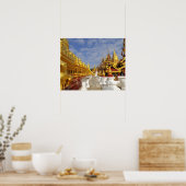 Poster complexe de pagode Shwezigon à Bagan (Pagan), (Cuisine)