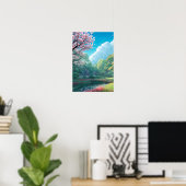 Poster Complexe du temple forestier (Bureau à domicile)