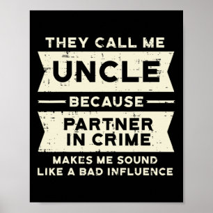 Poster Complice de Crime Mauvaise Influence Drôle Fête de