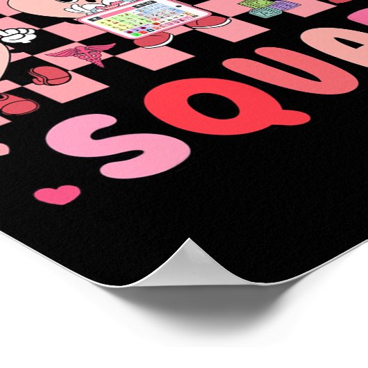 Poster Comportement rétro Thérapiste Valentine Applique C (Coin)