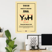 Poster Composé chimique YHVH (Bureau à domicile)