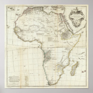 Poster Composé de l'Afrique