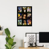 Poster Composite d'art célèbre de Berger des Shetland (Bureau à domicile)