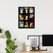 Poster Composite de Bichon Frise d'art célèbre (Bureau à domicile)