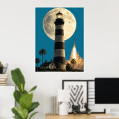 Poster Composite du phare de Cap Canaveral (Bureau à domicile)