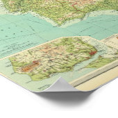 Poster Composite Espagne, Portugal (Coin)