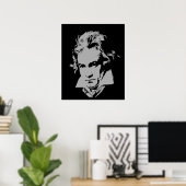 Poster Compositeur allemand, Pianiste de la musique class (Bureau à domicile)