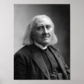 Poster Compositeur Franz Liszt Portrait - 1886 (Devant)