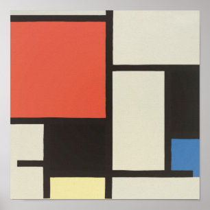 Poster Composition 1921 Imprimer Piet Mondrian Art Abstra