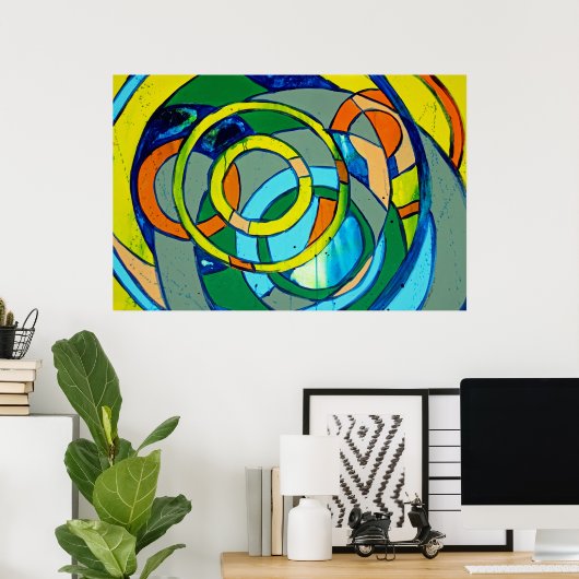 Poster Composition #26 par Michael Moffa (Bureau à domicile)