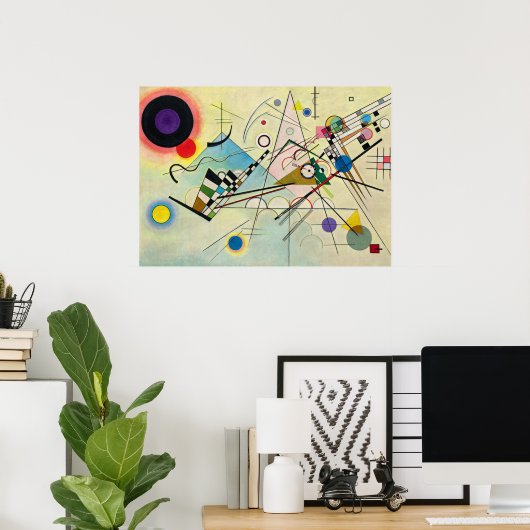 Poster Composition 8 par Wassily Kandinsky (Bureau à domicile)