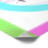 Poster Composition Abstraite colorée (Coin)