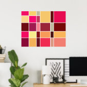 Poster Composition Abstraite des couleurs (Bureau à domicile)