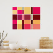 Poster Composition Abstraite des couleurs (Cuisine)