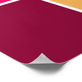 Poster Composition Abstraite des couleurs (Coin)