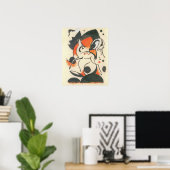 Poster Composition aux deux cerfs de Franz Marc (Bureau à domicile)