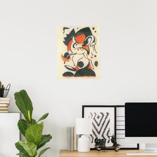 Poster Composition avec deux cerfs de Franz Marc (Bureau à domicile)
