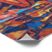 Poster Composition avec instruments de musique Peinture (Coin)