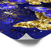 Poster Composition avec papillons de saphir (Coin)