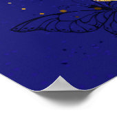 Poster Composition avec papillons de saphir (Coin)
