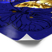 Poster Composition avec papillons de saphir (Coin)