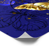 Poster Composition avec papillons Sapphire (Coin)