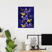 Poster Composition avec papillons Sapphire (Bureau à domicile)