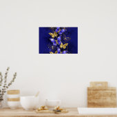 Poster Composition avec papillons Sapphire (Cuisine)